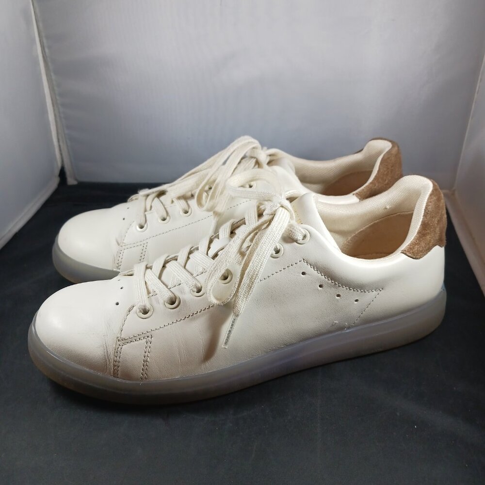 Tory Burch Howell Court Ivory Leather Sneaker Women's size 9M